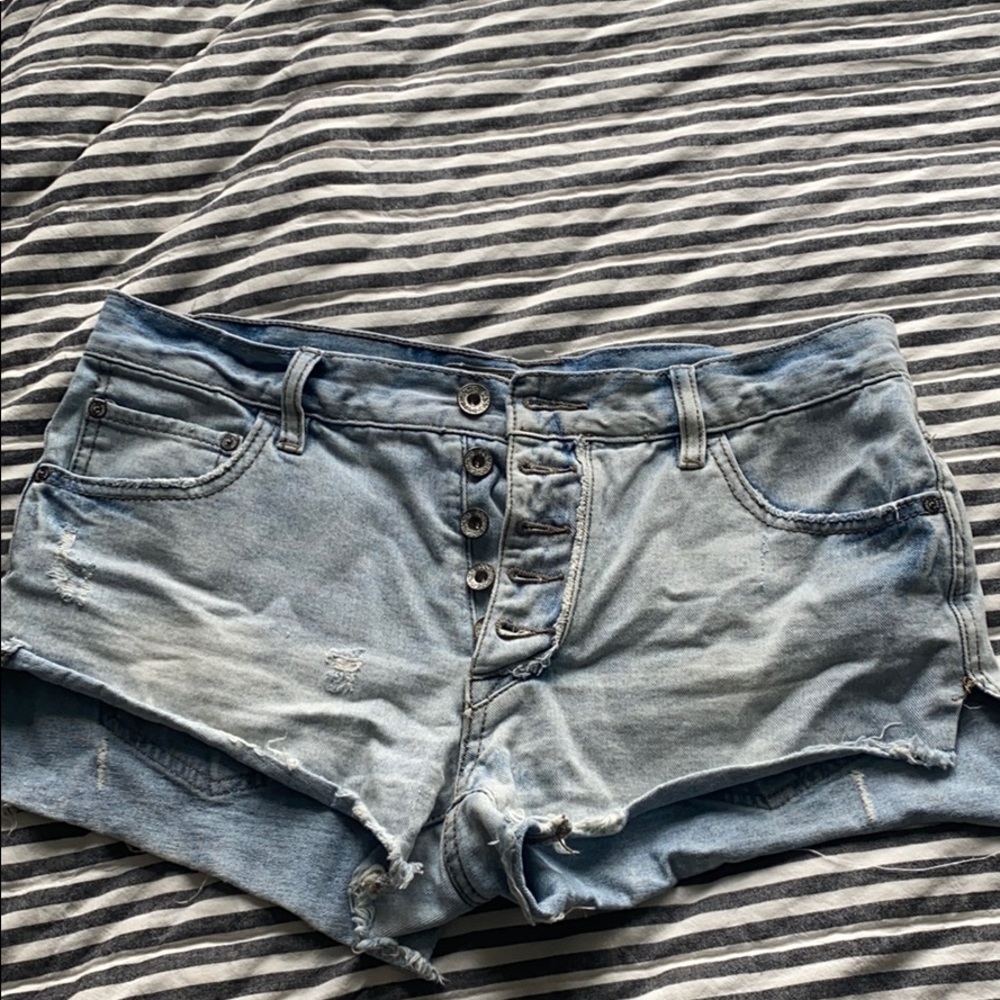 Free People denim shorts